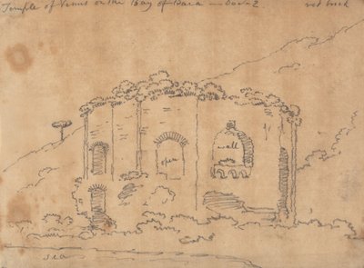 Der Tempel der Venus an der Bucht von Baia, 2. Dezember von John Robert Cozens